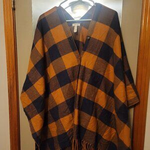 Matilda Jane Flannel Poncho Shawl NWOT